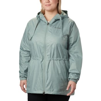 Columbia Ženske Jakne - Auroras Wake III Mid Plus Size Zelene | ILXS-40793